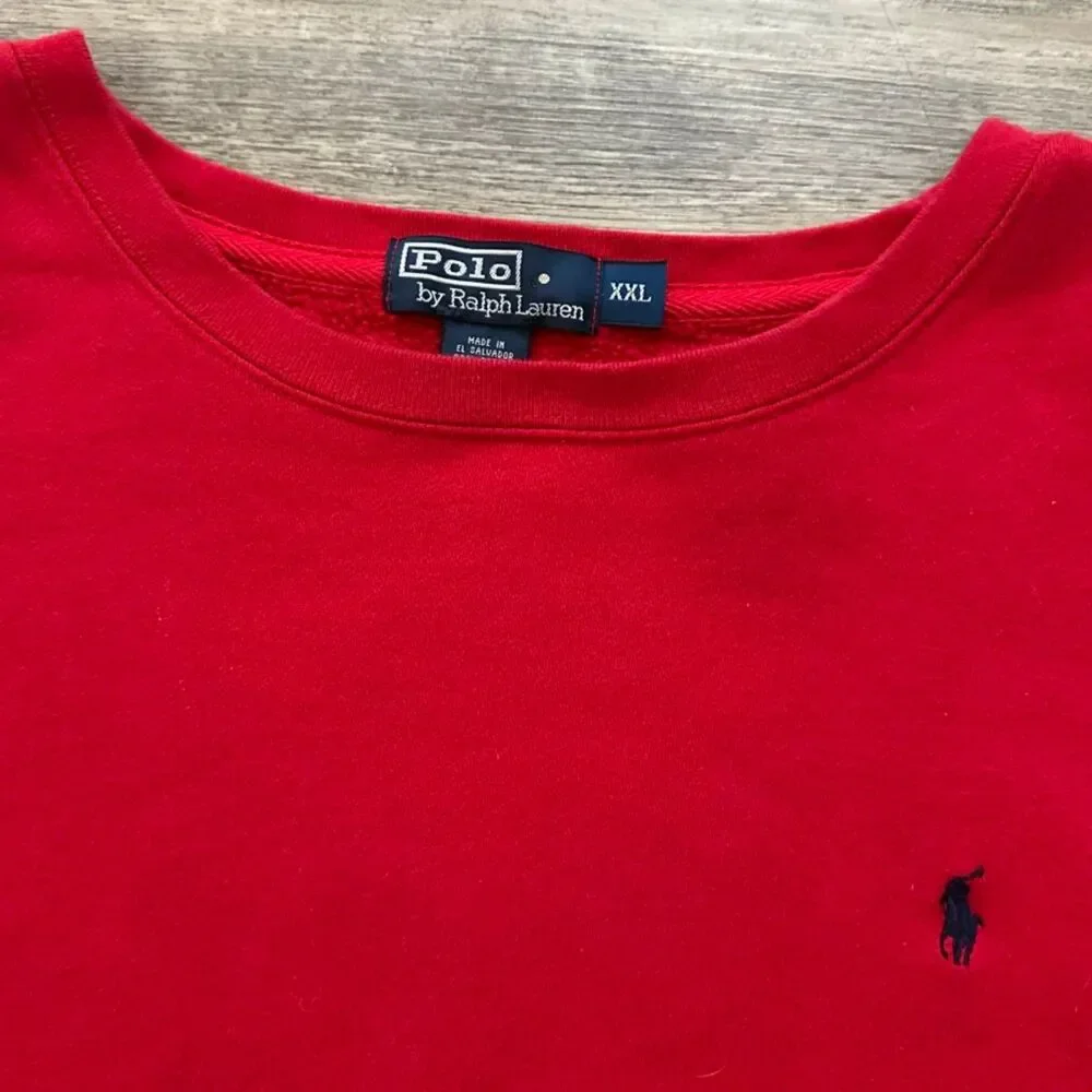 Vintage Polo Ralph Lauren Small Pony Pullover Sweatshirt Size XXL